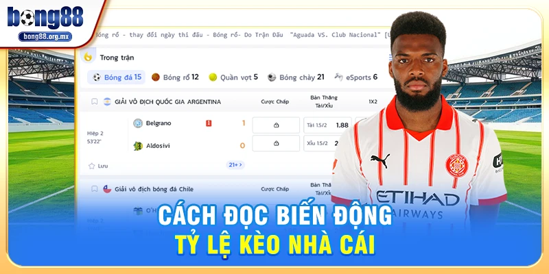 Cách đọc biến động tỷ lệ kèo nhà cái
